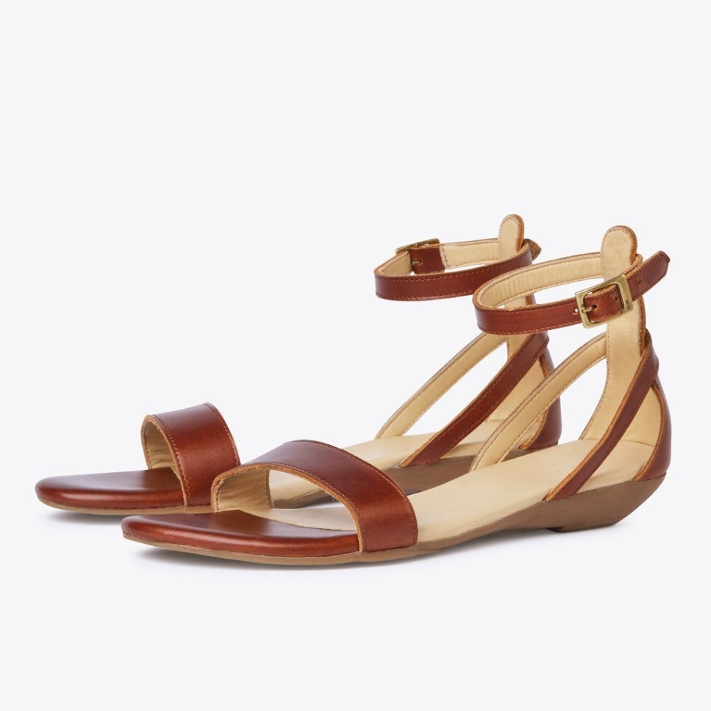 Nisolo Serena Sandal Sz 37 (7) Caramel